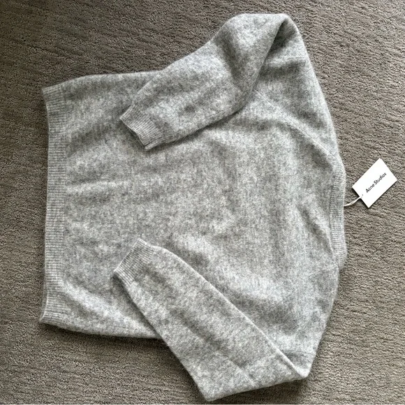 Acne Studios Gray Women's Wool and Mohair Sweater